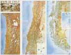 MAPA DE CHILE FISICO 1:1.000.000 180 X 2