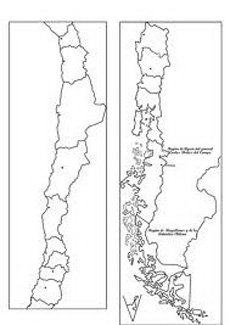 SET DE MAPAS MUDOS DE CHILE POR REGIONES