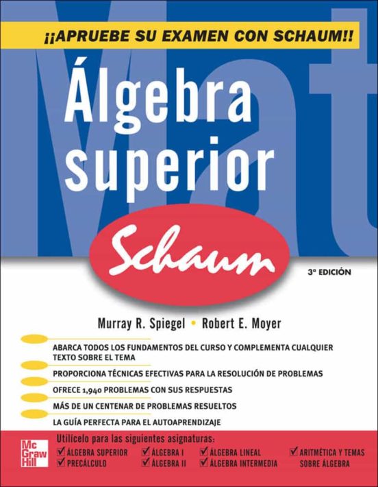 ALGEBRA SUPERIOR 3° ED. (SERIE SCHAUM)